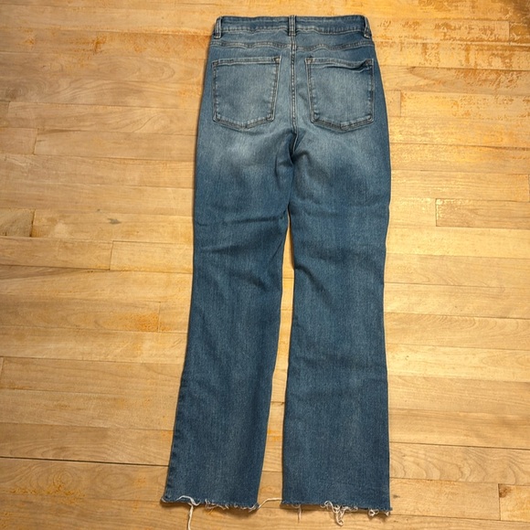 PRIMARK High Waist Raw Hem Bootcut Ankle Jeans - Picture 10 of 12